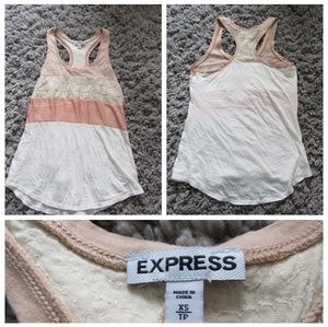 Horizontal striped tank top